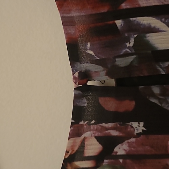 Bebe Tie Front Slit Sleeve Floral Print Blouse - Picture 8 of 8